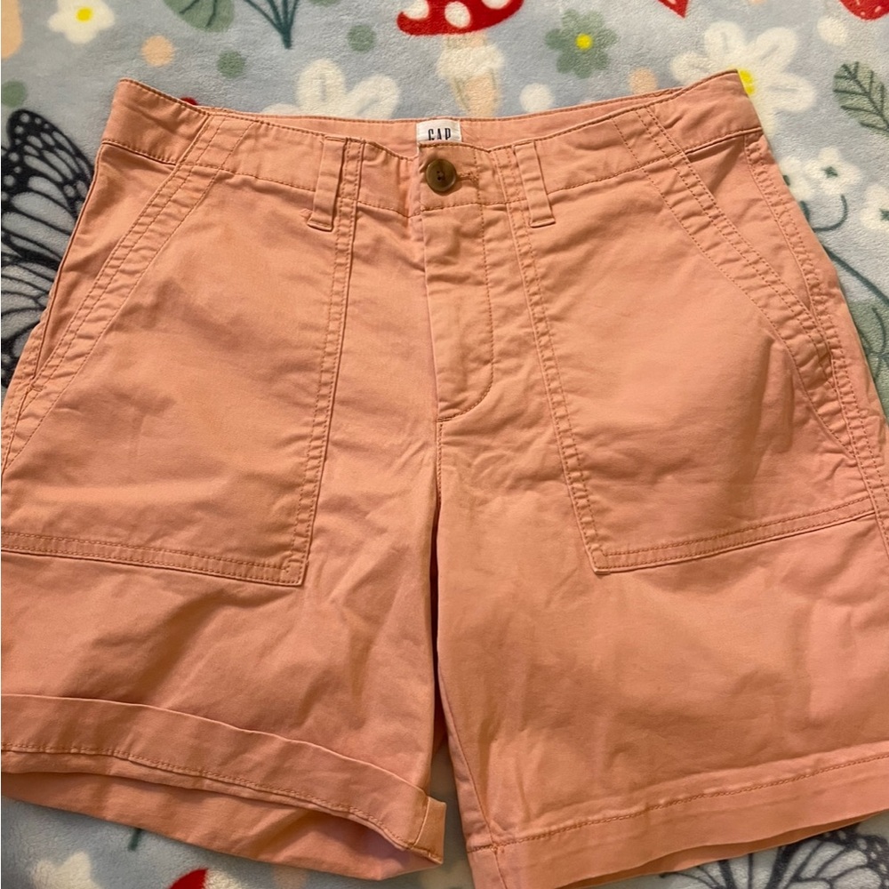 GAP Light Peach girlfriend Khaki Shorts